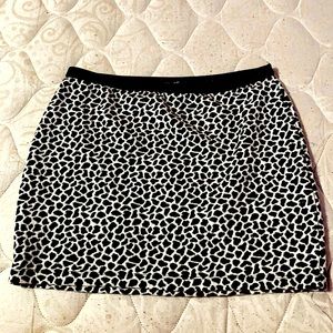 animal print mini skirt